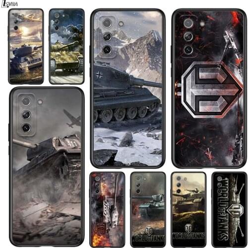 World of tanks for Samsung Galaxy S21 Ultra Plus Note 20 10 9 8 S10 S9 S8 S7 S6 Edge Plus Black Phone Case