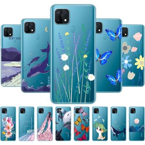 For OPPO A15 Case For OPPO A15S Phone Back Cover For OPPOA15 CPH2185 A 15 S CPH2179 Bumper 6.52" Fundas Silicon Soft TPU Shell