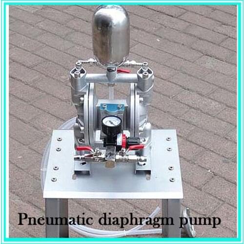 Double Way Mini Pneumatic Diaphragm Pump Aluminum Alloy Paint Mixing Pump MS-QD