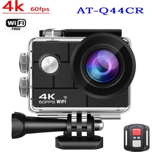 JCJX 4K / 60Fps WIFI Action Camera 170 degree Wide Angle Underwater 30M Waterproof Camera Helmet Go Sports Pro Vlog Camera