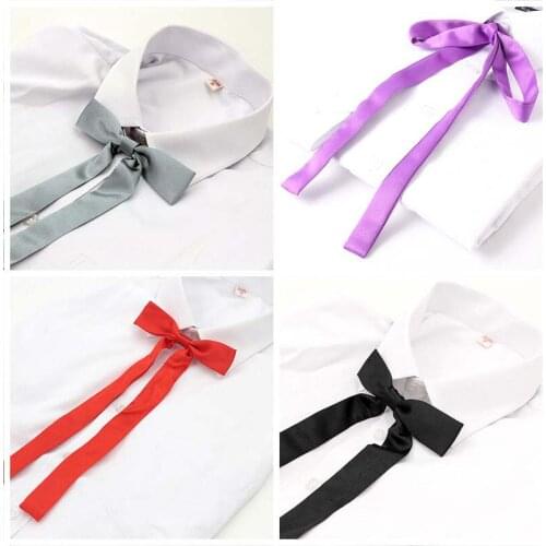 Bowknot Sheriff Formal Classic Party Fancy Ladies Womens Uniform Bow Tie Japanese Ribbon Officer Adjustable Necktie