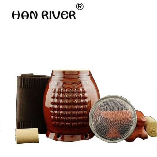 HANRIVER 2018Double moxibustion can of scrapping of pottery and porcelain cup household with multifunction moxibusion box body