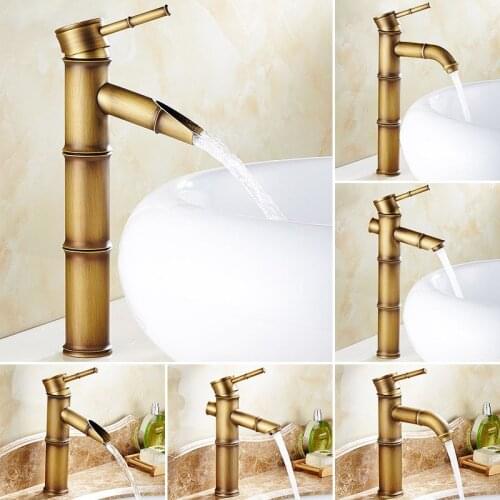 All Copper European Style Nozzle For Faucet Retro Bathroom Kitchen Faucet Outdoor Garden Faucet Fitting Hot And Cold Faucet