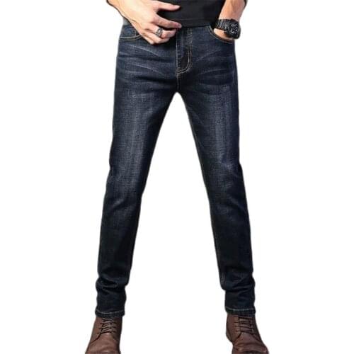 Man Spring Plus Size Jeans Summer Oversize Jeans Denim Pants Straight Denim Trousers Male Mezclilla Pantalones Stretch Thin