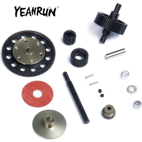 YEAHRUN Heavy Duty Steel Gear Set For Axial SCX10 Honcho/Dingo/Jeep/Deadbolt 1/10 Scale RC Car Models Upgrade Parts