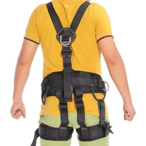 Full Body Outdoor Rock Climbing Safety Harness Belt Mountaineering Equipment for outdoor Activity mens safety