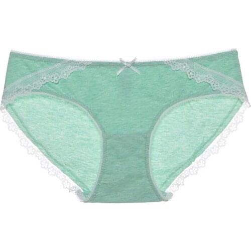 New Sexy Sweet Bow Knot Womens Panties Cotton Breathable Comfortable Skin-Friendly Low-Rise Briefs Underwear