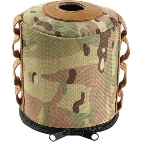 Portable Functional Camouflage Camping Gas Tank Cover Lightweight Outdoor Tank Cover Hanging for Outdoor