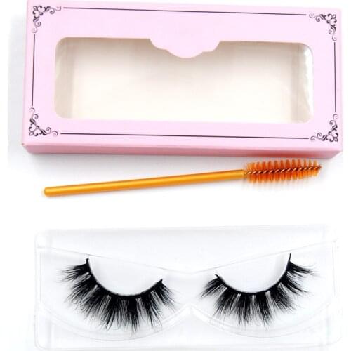 3D Real Mink Eyelashes 100% Hand Made Winged Black Cotton False Eyelashes Stalk Natural Long Eye Lash Reuse Daily Eye Extension