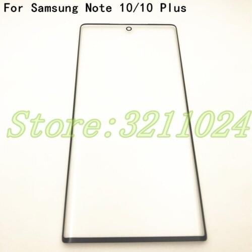 Top Quality Front Glass Lens For Samsung Galaxy Note 10 N970 & Note 10 Plus N975 Touch Screen Outer Glass Panel Replacement
