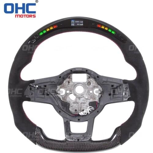 Carbon Fiber LED Performance Steering Wheel compatible for MK7 GTI GLI R Line