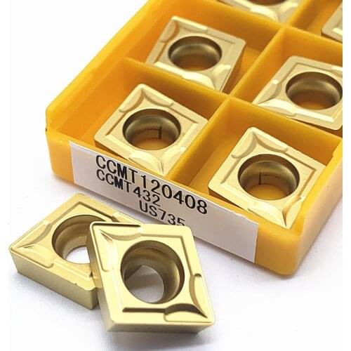 Carbide Lathe tool CCMT120408 VP15TF UE6020 US735 External turning tool turning insert Machine tool accessories cnc tool parts