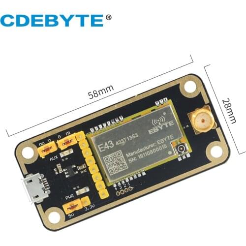 USB Test Board 433MHz USB to TTL Converter RSSI UART Serial Port Module E43-433T13S3 CDEBYTE E43-433TB-01