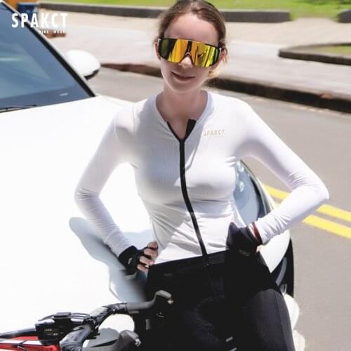SPAKC Cycling Wear For Men And Women Spring / Summer Long-sleeved Mountain Road Bike Sunscreen Anti-skid Belt Riding Breathable