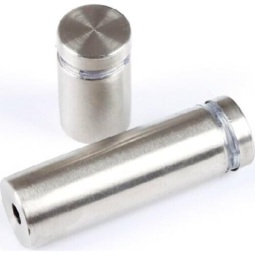 Wkooa 12 x 100mm Stainless Steel Glass Standoffs Hardware Advertising Nail Silver