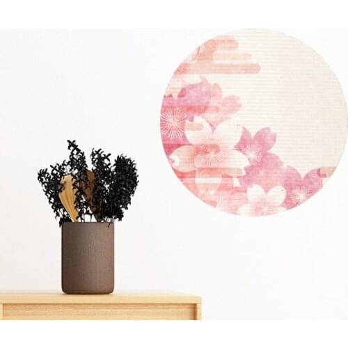 Sakura Flower Pink Pattern Japan Removable Wall Sticker Art Decals Mural DIY Wallpaper for Room Decal