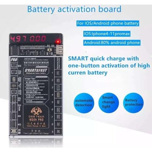 Battery Quick Charging Activation Board Test Fixture for iPhone 11pro max X XS MAX XR 4 5 6 6s 7 8 for Samsung Huawei Android