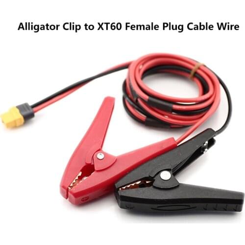 14AWG 50/150cm Alligator Clip to T plug/XT60 Female Plug Cable Wire for ISDT Q6 Charger Spare Part DIY Accessories