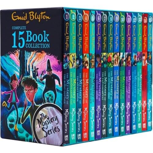 15 Books Gift Box Set Enid Blyton The Mystery Series Childrens Literature Chapter Bridge Story Kids Reading