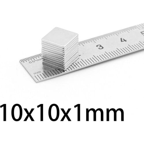 20-500pcs 10x10x1mm Quadrate Super Powerful Magnets 10mmx10mmx1mm Small Permanent Magnet 10*10*1mm Strong Neodymium Magnetic