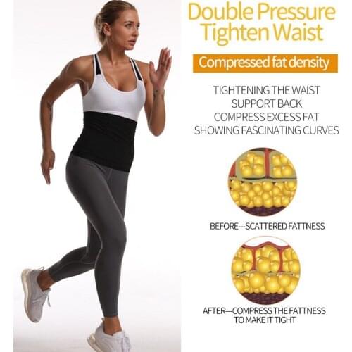 2020 High Elasticity Sweat Slimming Belly Belt Vest Workout Shapewear Vest Tank Workout Body Shaper Tank Top