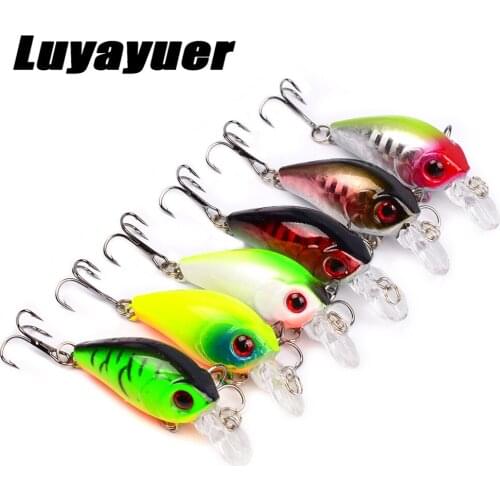 6PC Minnow Fishing Lure Wobbler Fishing Artificial Hard Bait 4.5cm 3.55g Fish Lures Crankbait Lure Bass Pesca Tackle