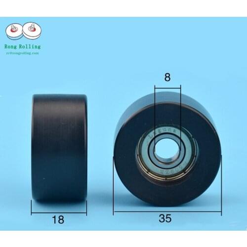 8*35*18 Plastic packages bearing 608zz bore 8mm, roller diameter 35mm,thickness 18mm. 10pcs/lot
