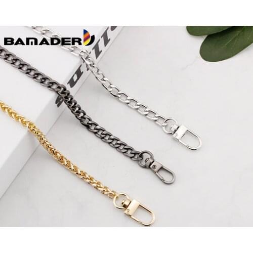 BAMADER 100/120cm Chain Bag Strap Purse Handbag Replacement Bag Belts Straps Metal Alloy Chain Strap Women Bag Parts Accessories