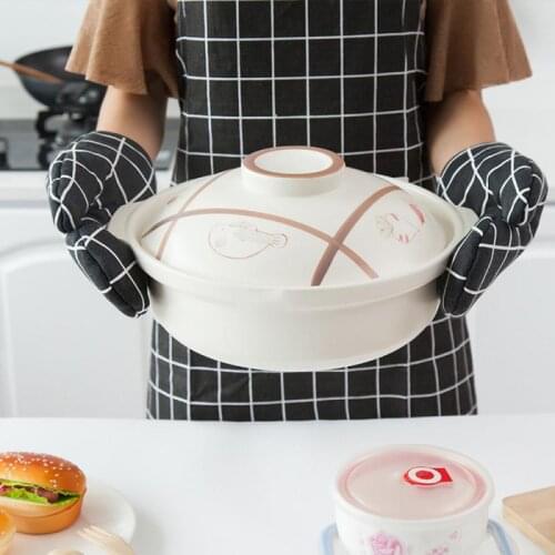 One Piece Kitchen Microwave Oven Silicone Resistant Heat Temperature Gloves Insulation Anti Scald Hand Clip Dish Bowl Holder Hot
