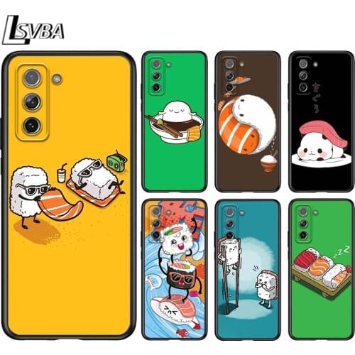 Sushi Pug for Samsung S20 FE Ultra Plus A91 A81 A71 A51 A41 A31 A21 A11 A12 A72 A52 A42 A32 A12 Phone Case