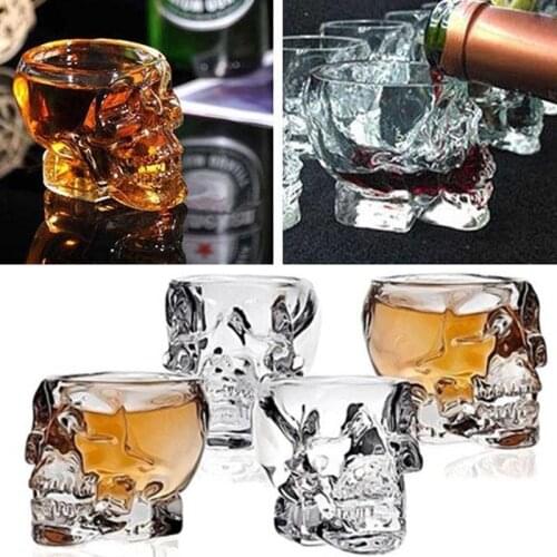 Skull Designed Glass Cup Skull Cup Warrior