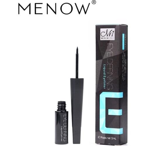 Hot Selling Menow E15005 Thick Black Is Eyeliner Not Easy to Smudge Waterproof Quick-Drying Makeup Goods Cosmetic Gift for Women