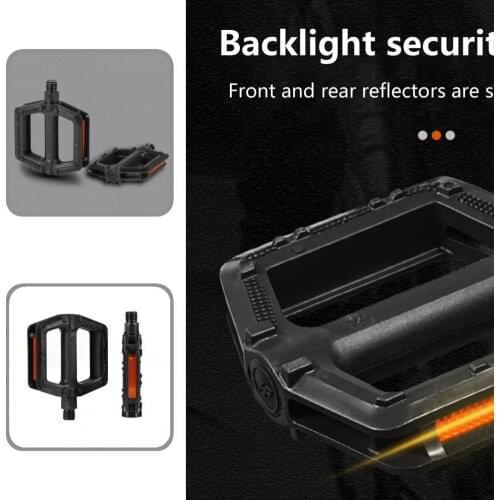 Wear-resistant 1 Pair Helpful Wear-resistant Hollow Bicycle Pedals High Strength Pedals Anti Slip for Road Bike