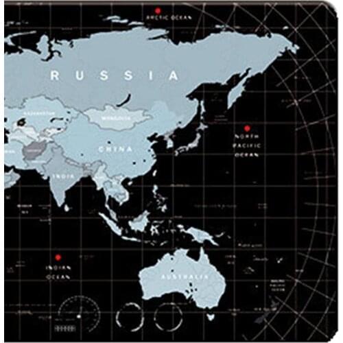 Mouse Pad Large World Map Pattern Carpet Surface Desk Anti-slip Gaming Mousepad for Computer