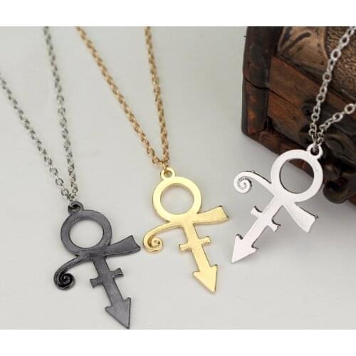 Fashion Jewelry Prince RIP Memorial Symbol Love Necklace Charms Pendants Necklaces&Pendants