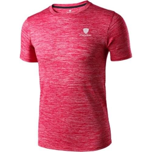 2019 new arrival Men Running T-shirt Outdoor Sports Comfortable Breathable Clothes