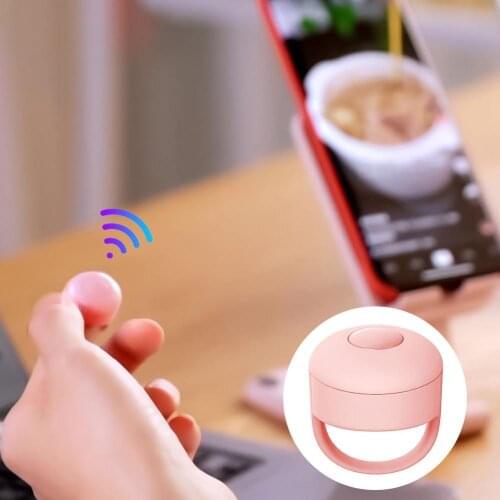 New Remote Shutter Multifunctional Driver-free Bluetooth4.0 Phone Mini Remote Controller for Turning Pages giving a like