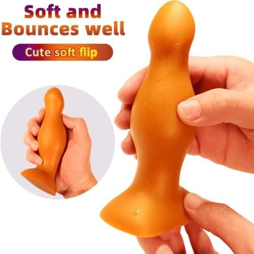 New Soft Silicone Dildo For Anal Butt Plug Prostate Massager Anal Dilator Vagina Massager Anal Plug Adult Sex Toys For Women Man