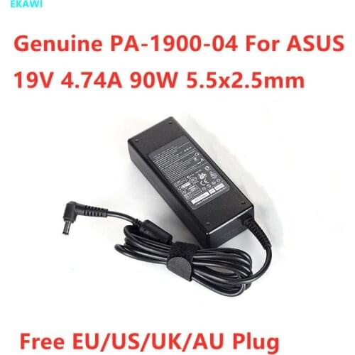 Genuine 19V 4.74A 90W PA-1900-24 PA-1900-04 AC Adapter For MSI AP2011 D-LINK DNS 340L LED Monitor For ASUS Power Supply Charger