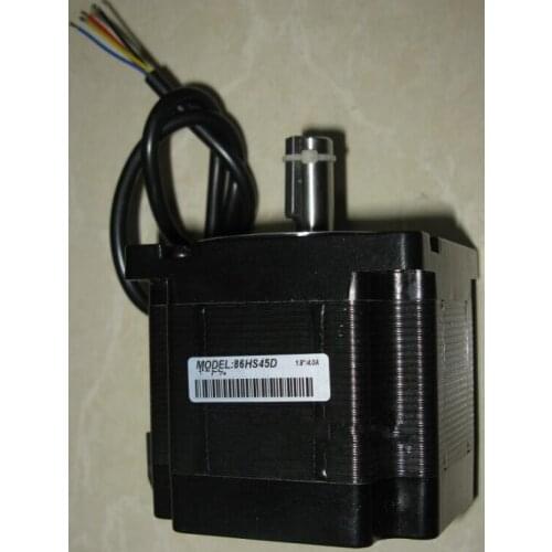 CNC NEMA34 Stepper Motor 4.5NM 643oz-in 2ph 4.2A D=12.7mm 86HS45D Engraving Machine