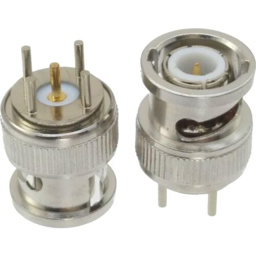 10pcs BNC male Plug solder PCB mount RF connector