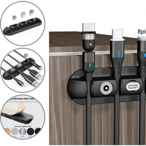 Soft Useful USB Winder Management Clip Lightweight Cable Organizer Flexible for Home