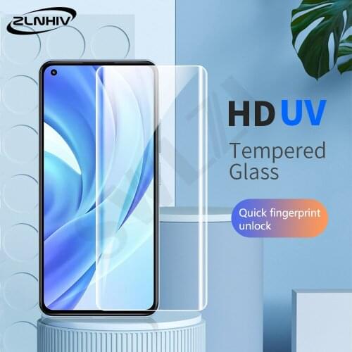 ZLNHIV cover UV Glass for Xiaomi Mi 11 CC9 Pro 10 Ultra 10S Tempered Glass note 10 Lite Phone Screen Protector protective film