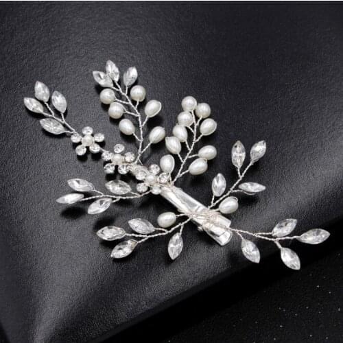 Retro Women Hairpins Shiny Rhinestone Flower Hair Clips Barrettes for women Lady Elegant Crystal hair Clip Hair Pins Jewelry