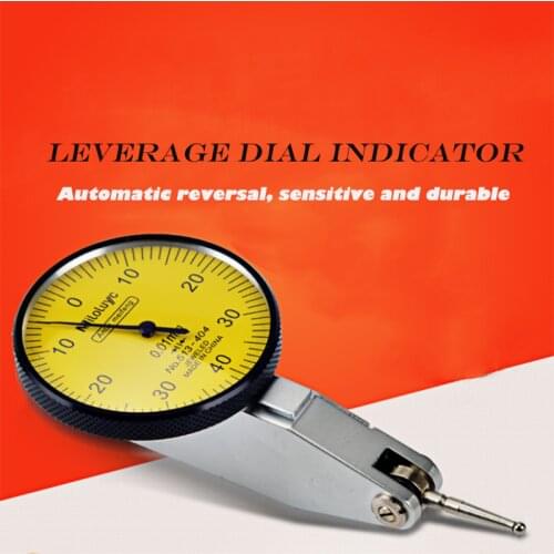 0-0.8mm Lever Indicator Analog Display Dial Lever Shockproof Test 0.01mm Dial Gauge Indicator Meter Dial Micrometer Tools