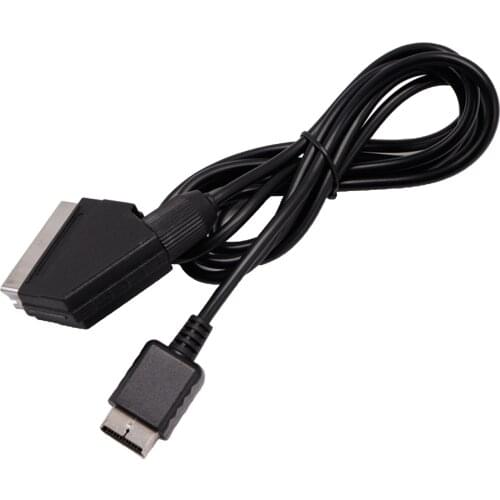 1.8m 6Ft RGB Cable Wire TV Console Lead for PS2 3 ,Not for , (Black Color)