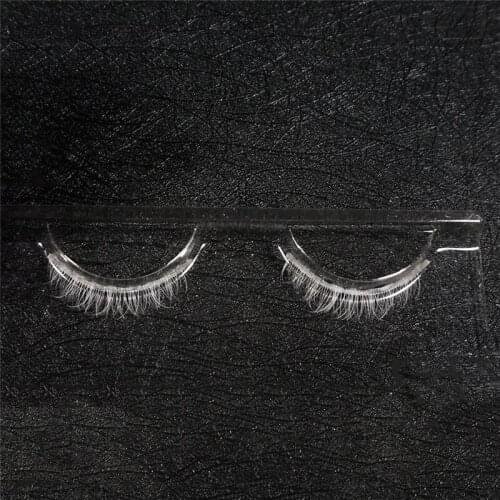 1 Pairs Makeup Anime COS Transparent Terrier White Eyelashes False Eyelashes Smoke Makeup Fake Eyelashes Cross Messy