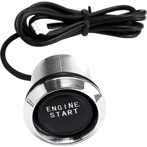 DC12V Chrome Shell Car LED Engine Start Push Button Switch Ignition Starter