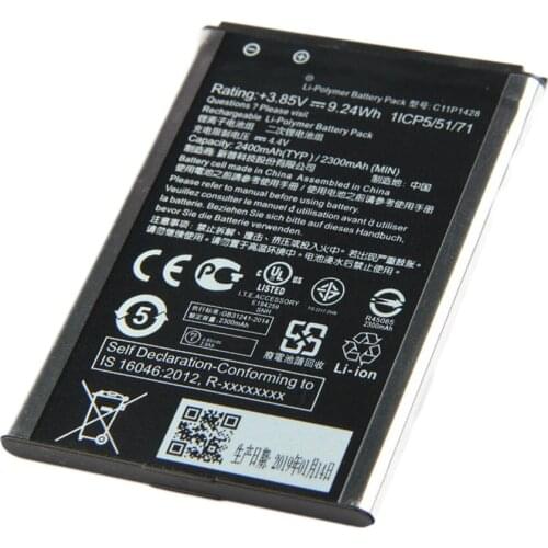 5pcs/lot 2400mAh C11P1428 Battery for Asus Zenfone 2 Zenfone2 Laser ZE500KL ZE500KG phone battery