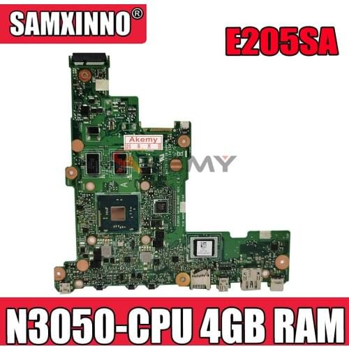 Akemy E205SA Laptop motherboard for ASUS EeeBook E205SA original motherboard 4GB RAM EMMC-64G N3050-CPU